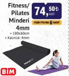 FİTNESS/PİLATES  MİNDERİ  4MM
